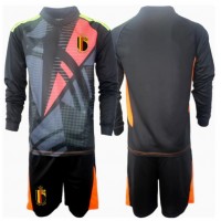 Camiseta Bélgica Portero Primera Equipación Replica Eurocopa 2024 para niños mangas largas (+ Pantalones cortos)